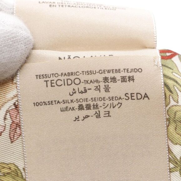 Gucci Silk Scarf Beige Multicolor - Picture 3 of 5